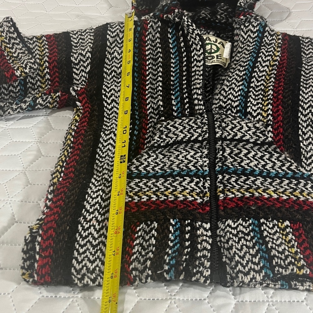 Baja Joe Kids Multicolor Hooded Front Zip Jacket BOYS 8-10Y - Picture 7 of 8